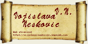 Vojislava Nešković vizit kartica